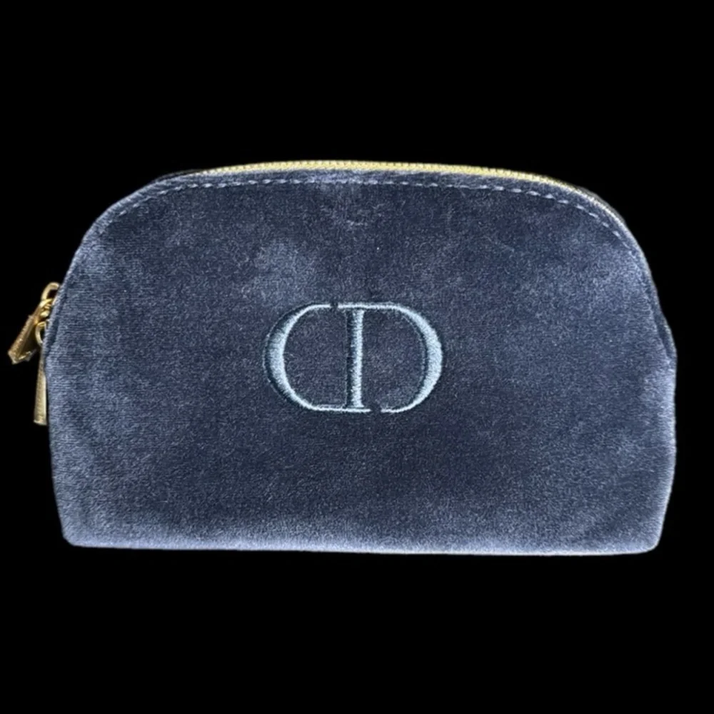 Dior Blue Velvet Make Up Bag